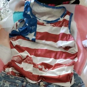 American flag tank
